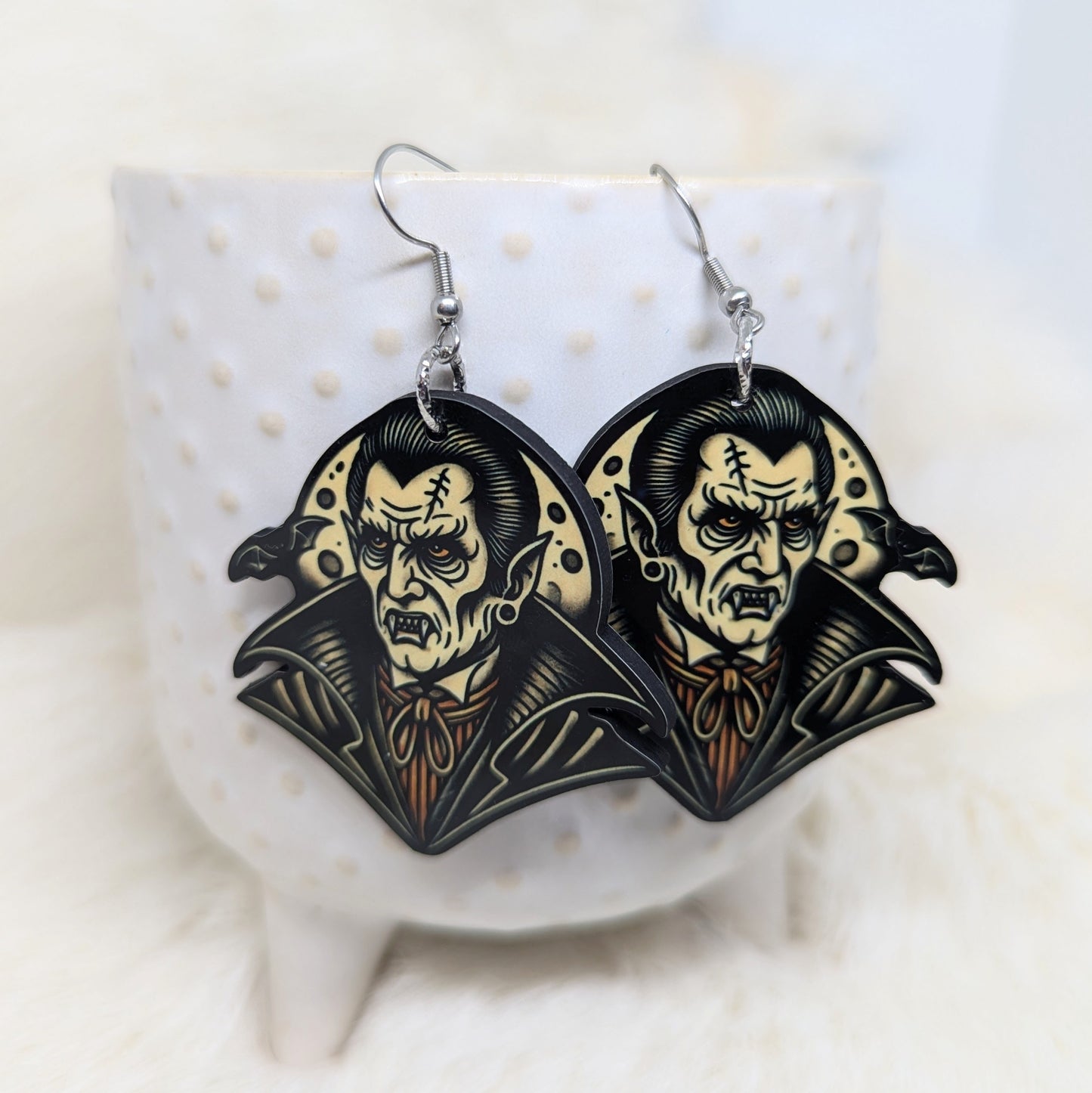Dracula Earrings Double Sided