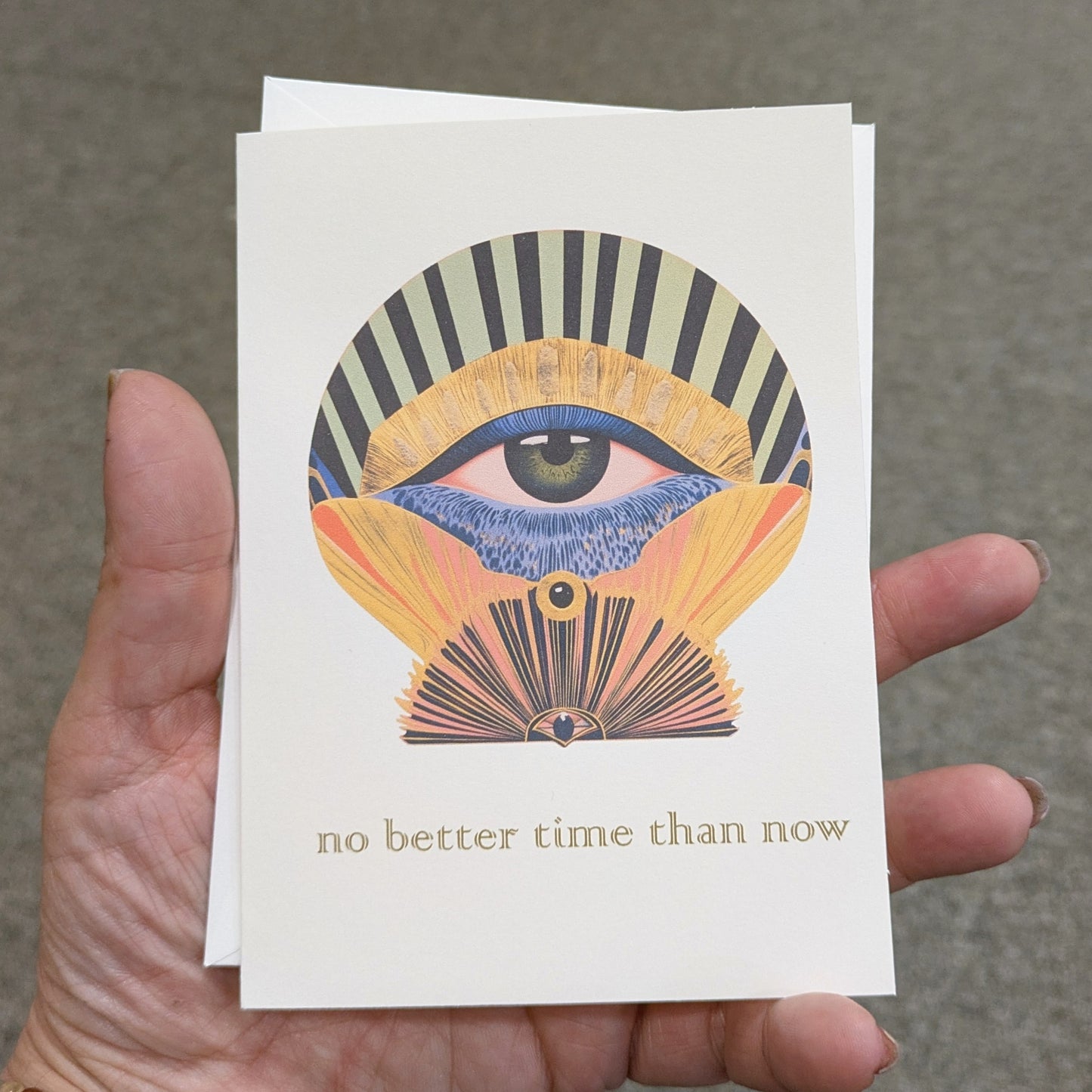 No Better Time Than Now Greeting Card Inspirational Card
