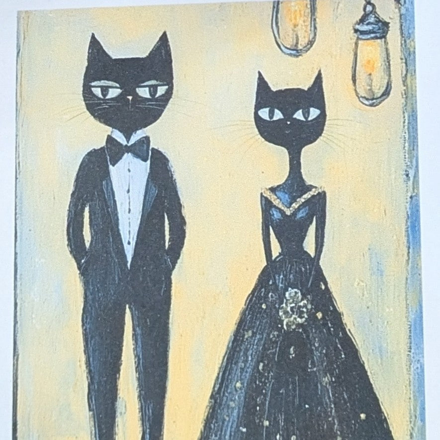 Cat Wedding Greeting Card Wedding Card