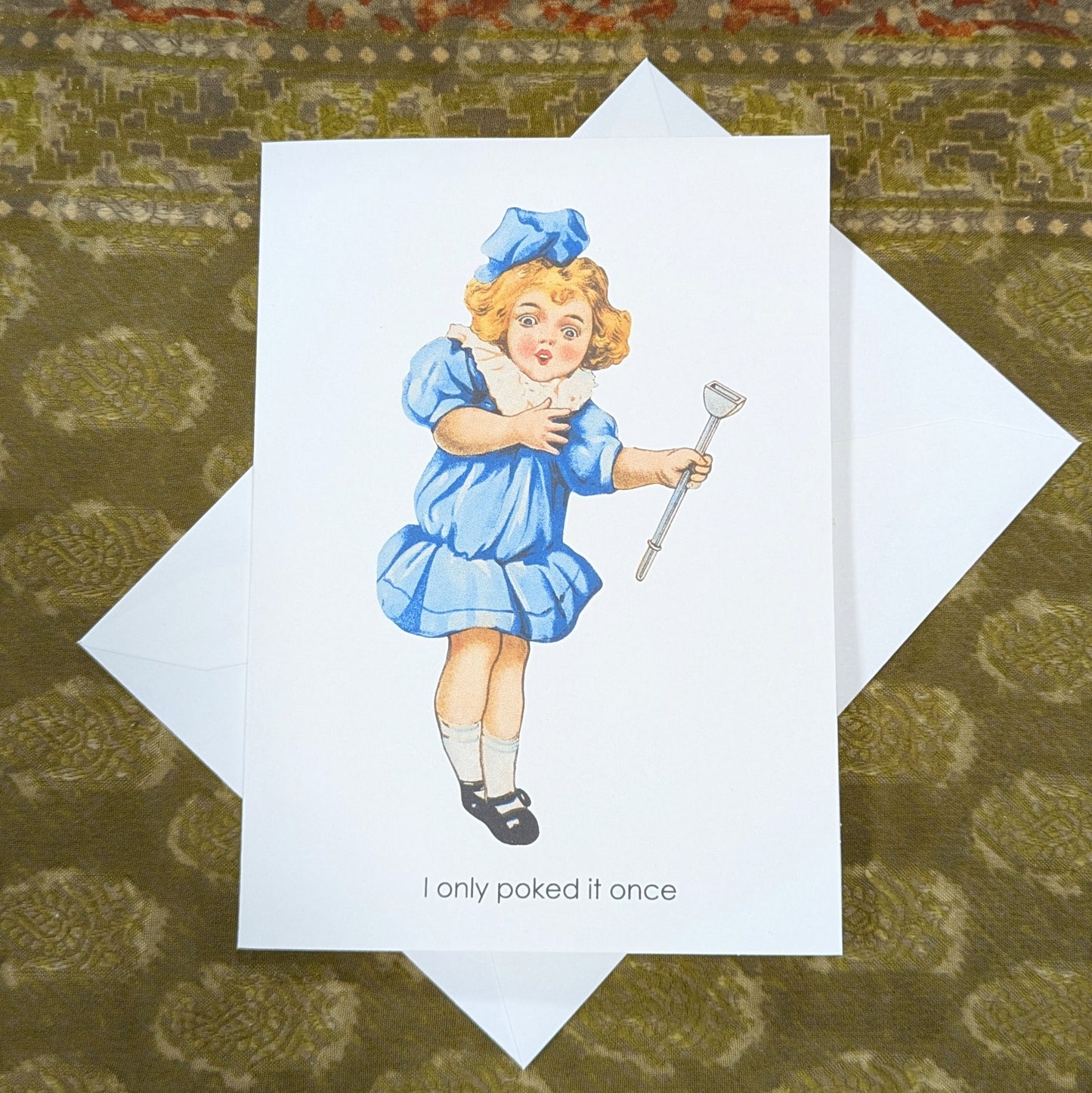 Only Poked It Once Greeting Card Suggestive Card