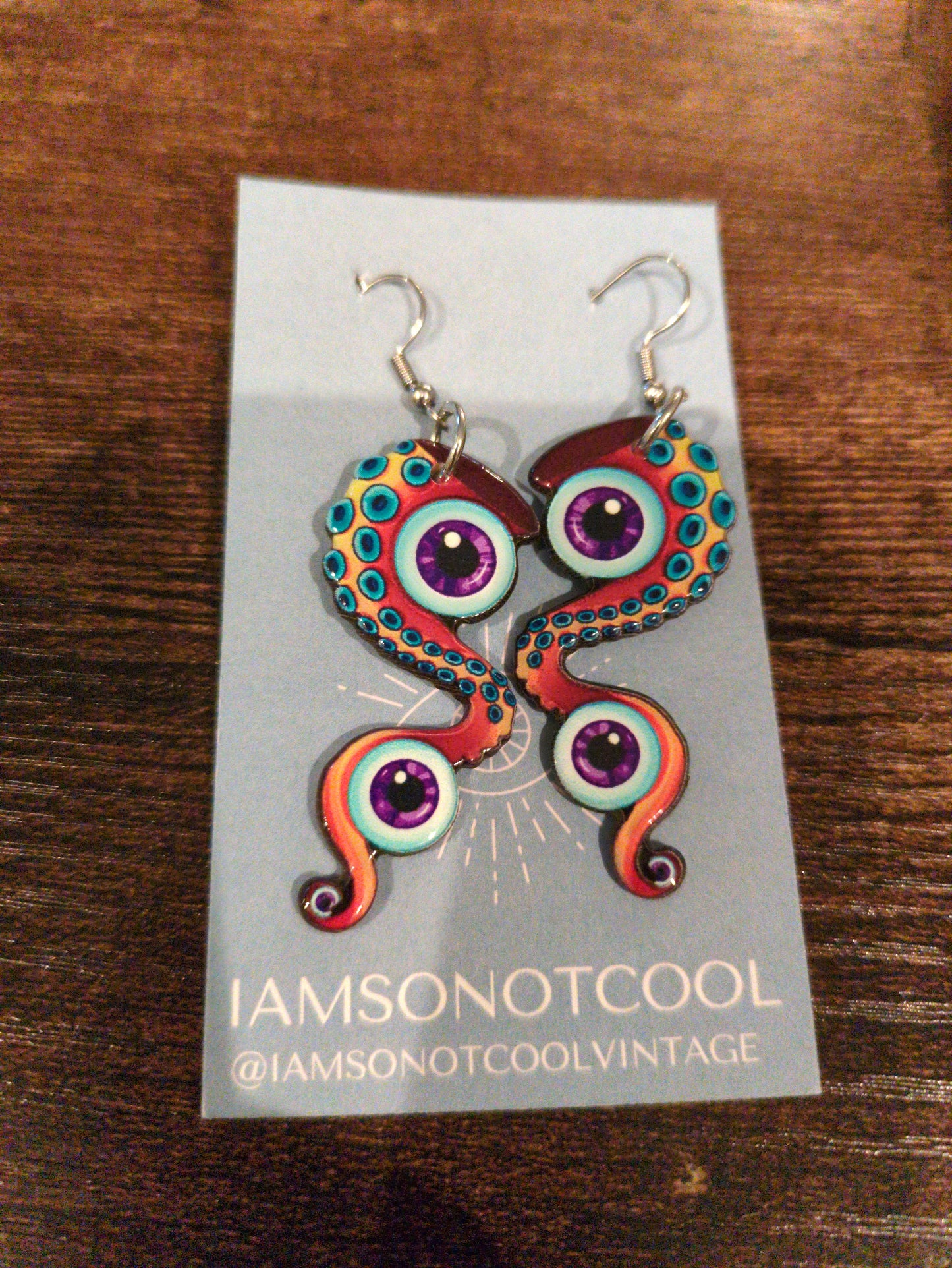 Halloween Witch Boots Earrings Double Sided PLUS TENTACLE EARRINGS
