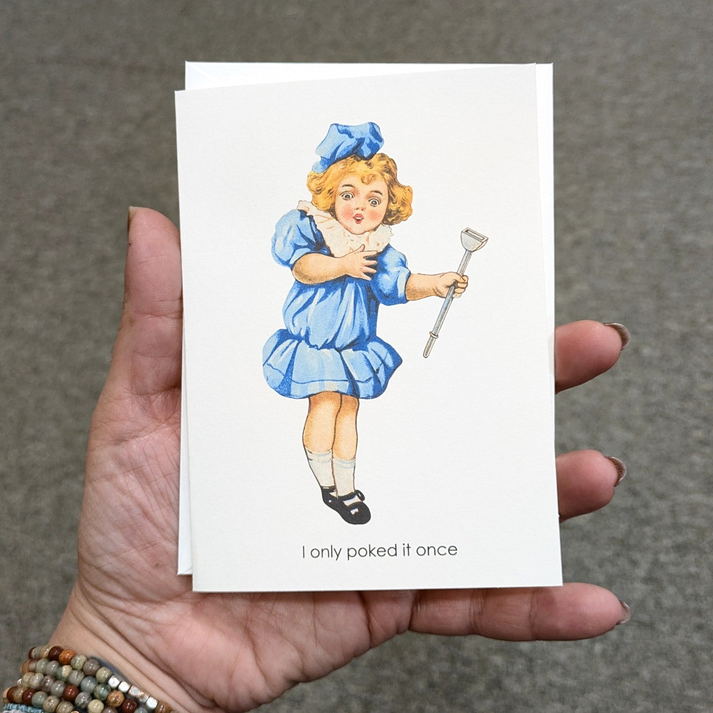 Only Poked It Once Greeting Card Suggestive Card
