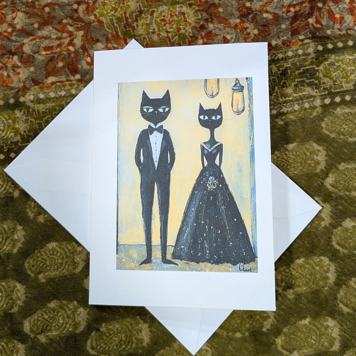 Cat Wedding Greeting Card Wedding Card
