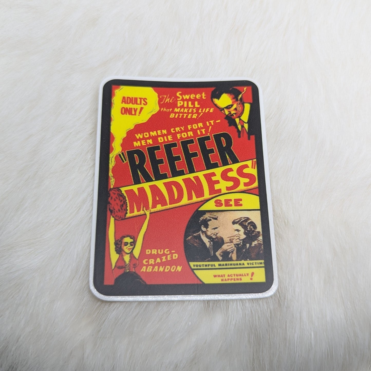Reefer madness sticker 3 inch