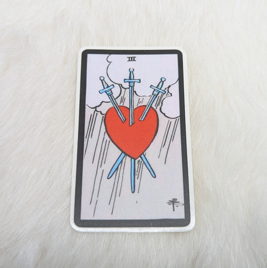 Three of Swords Sticker