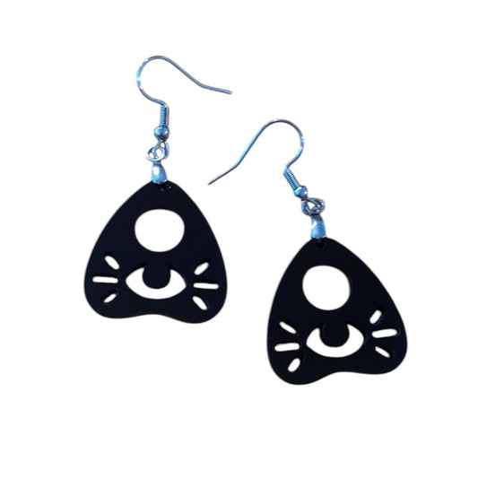 Acrylic Planchette Halloween Earrings