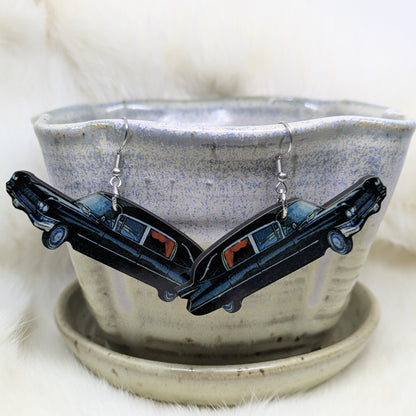 Hearse Earrings Double Sided