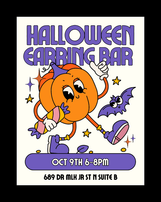 Halloween Earring Bar Oct 9th 6-8pm