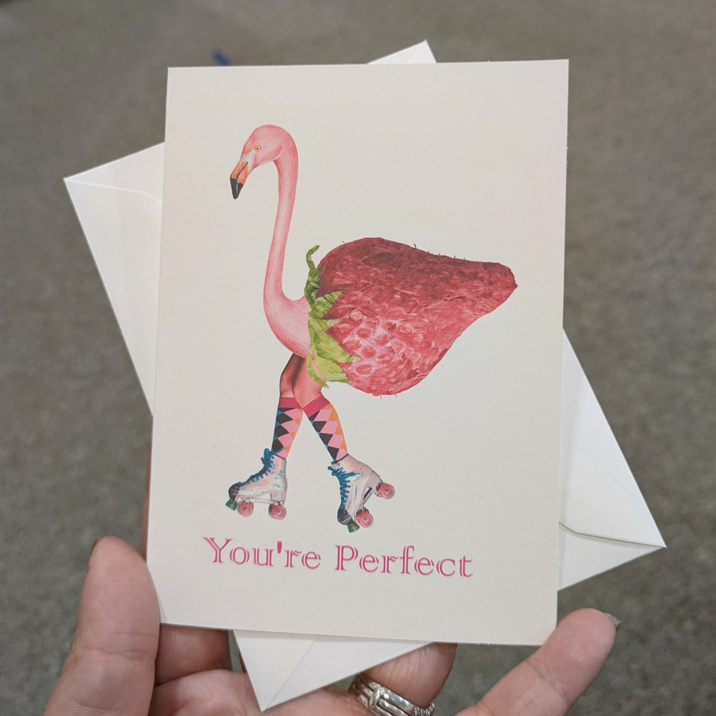You're Perfect Greeting Card Flamingo