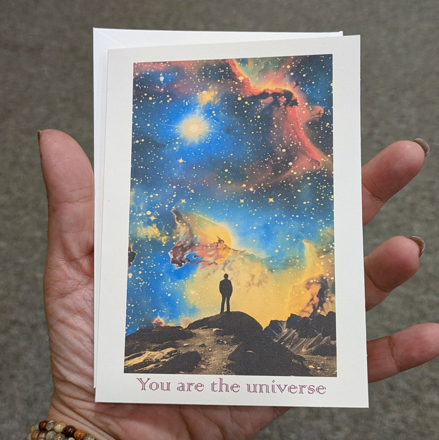 You Are The Universe Greeting Card Inspirational Card