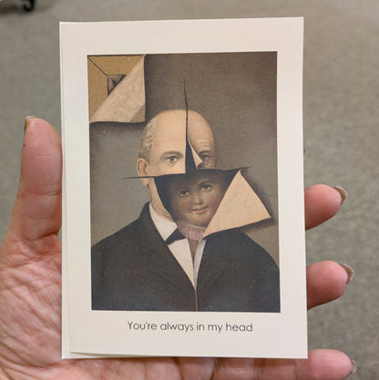 You're Always In My Head Greeting Card Blank Card