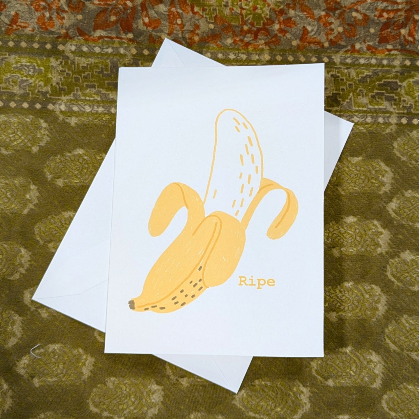 Ripe Banana Greeting Card Suggestive Card