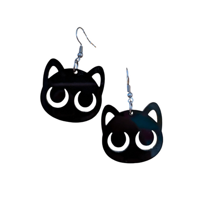 Simple Cats Halloween Earrings