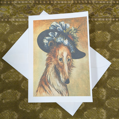 Fancy Dog Card Greeting Card