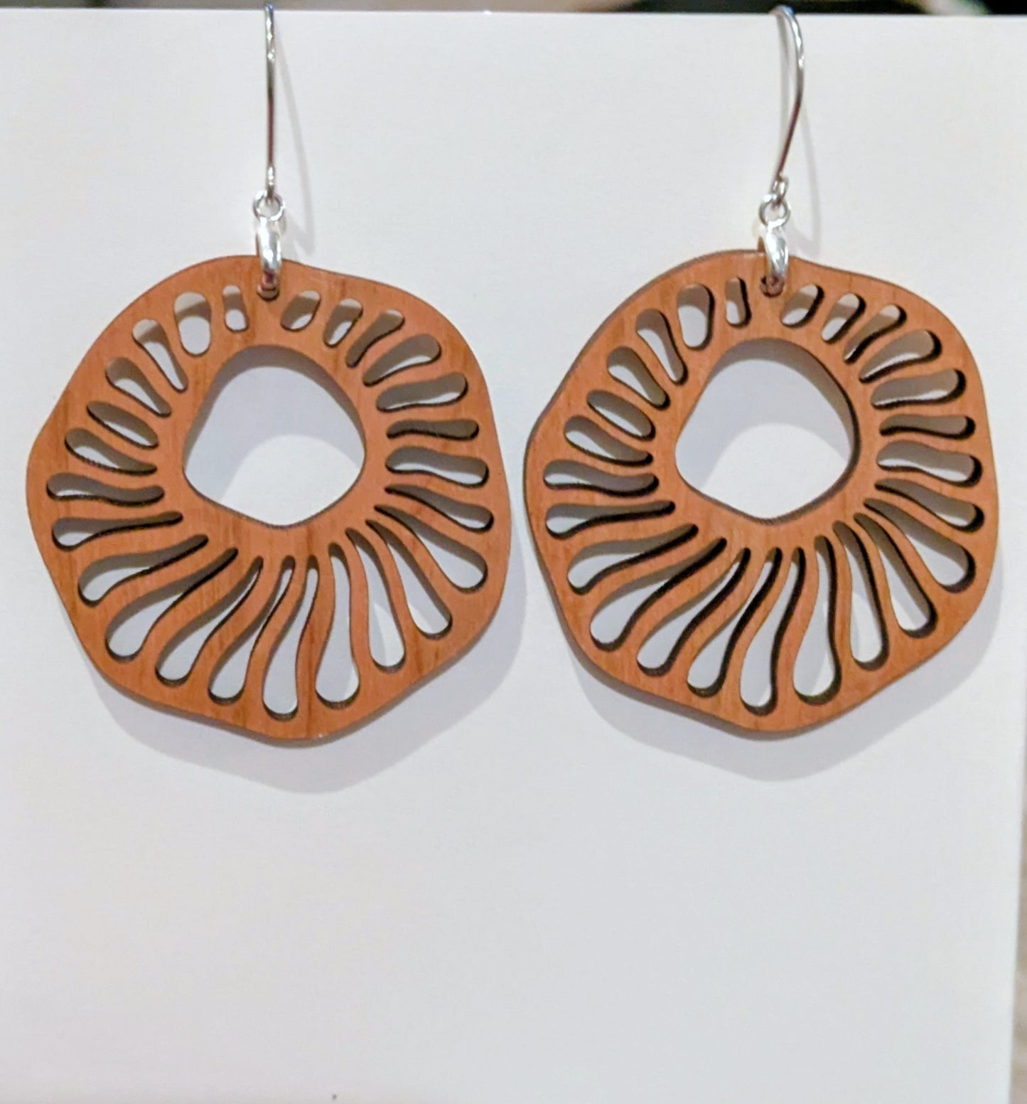 Laser Cut Cherry Wood Dangles Style 2