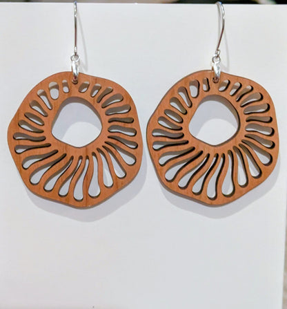 Laser Cut Cherry Wood Dangles Style 2
