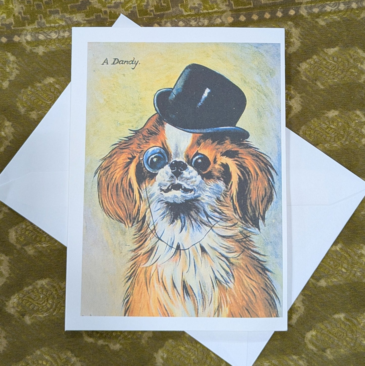 Dandy Puppy Dog Card Greeting Card