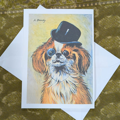 Dandy Puppy Dog Card Greeting Card