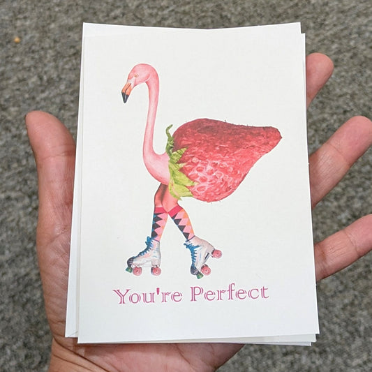 You're Perfect Greeting Card Flamingo