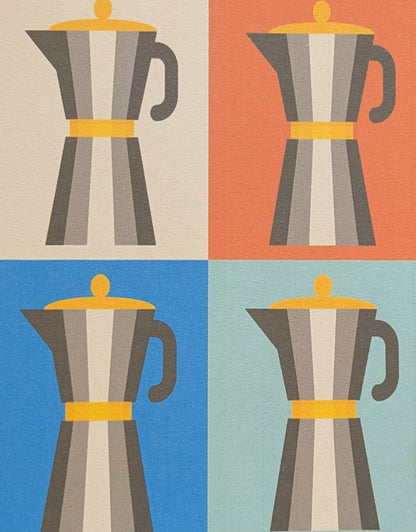 Coffee Pot Percolator Greeting Card Blank Card