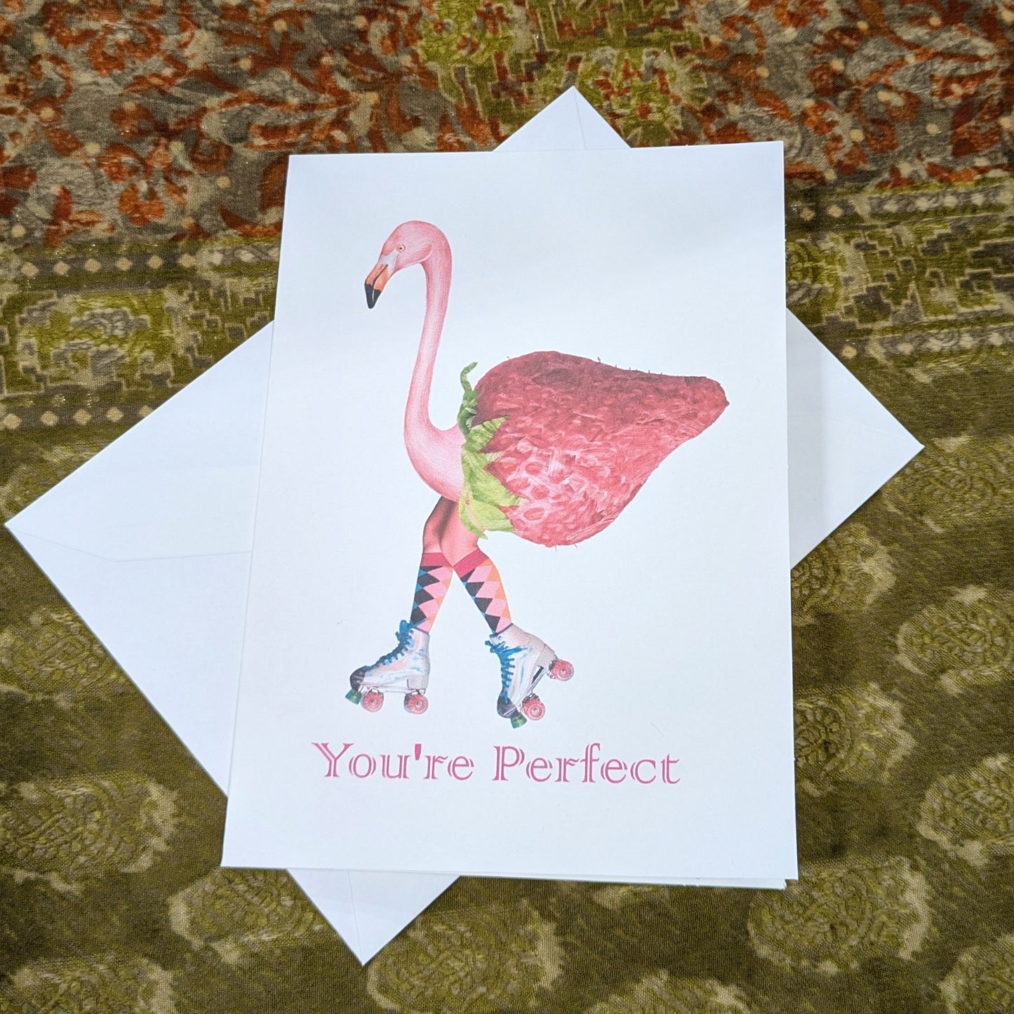You're Perfect Greeting Card Flamingo