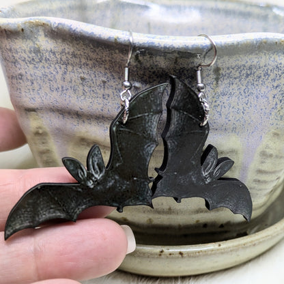Traditional Bat Earrings Double Sided