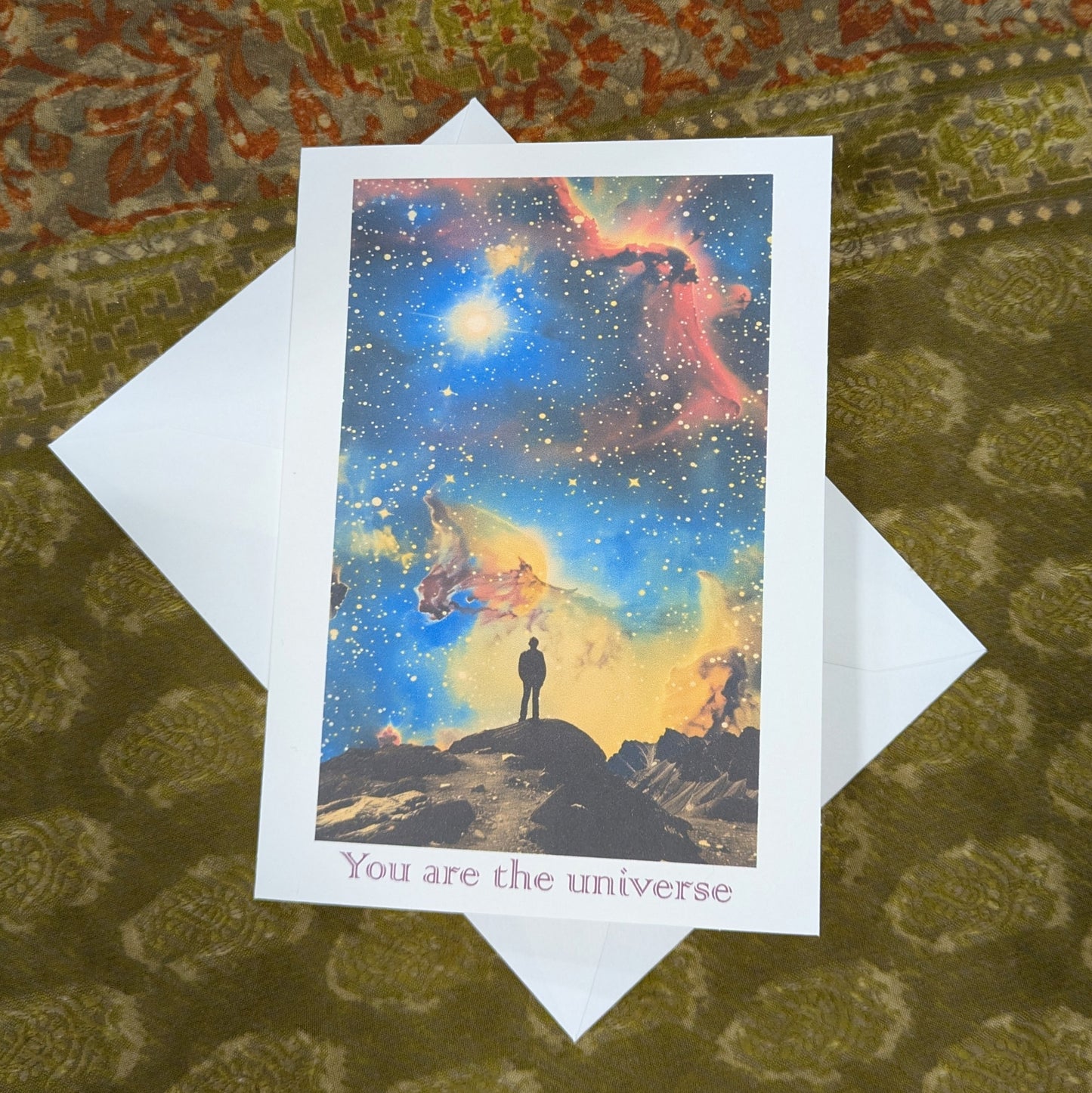 You Are The Universe Greeting Card Inspirational Card