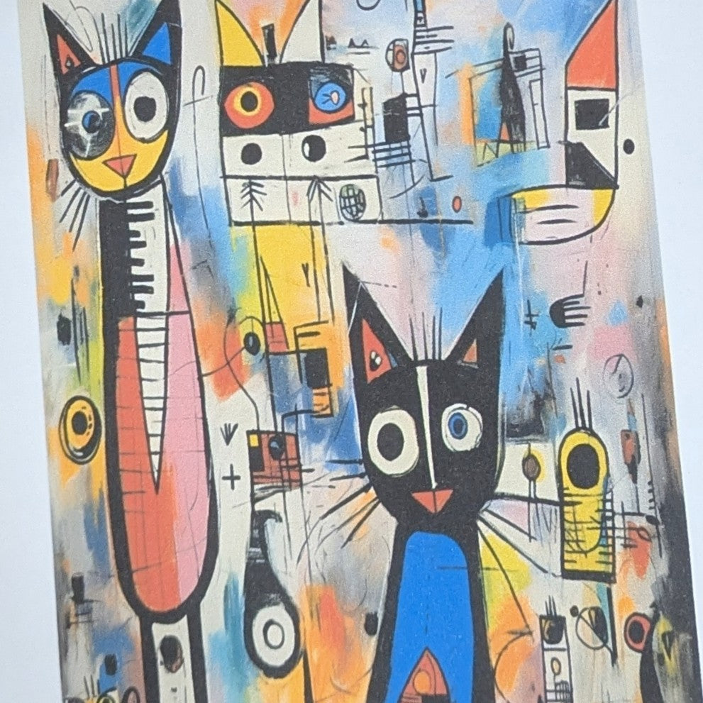 Funky Cats Greeting Card Blank Card