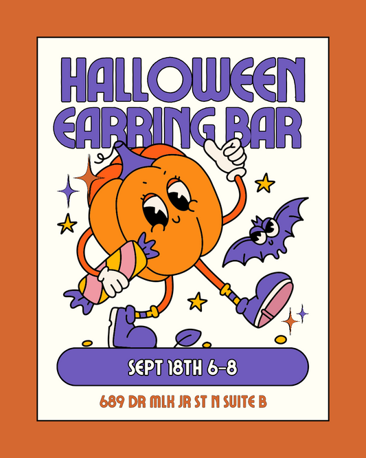 Halloween Earring Bar Sept 18th 6-8