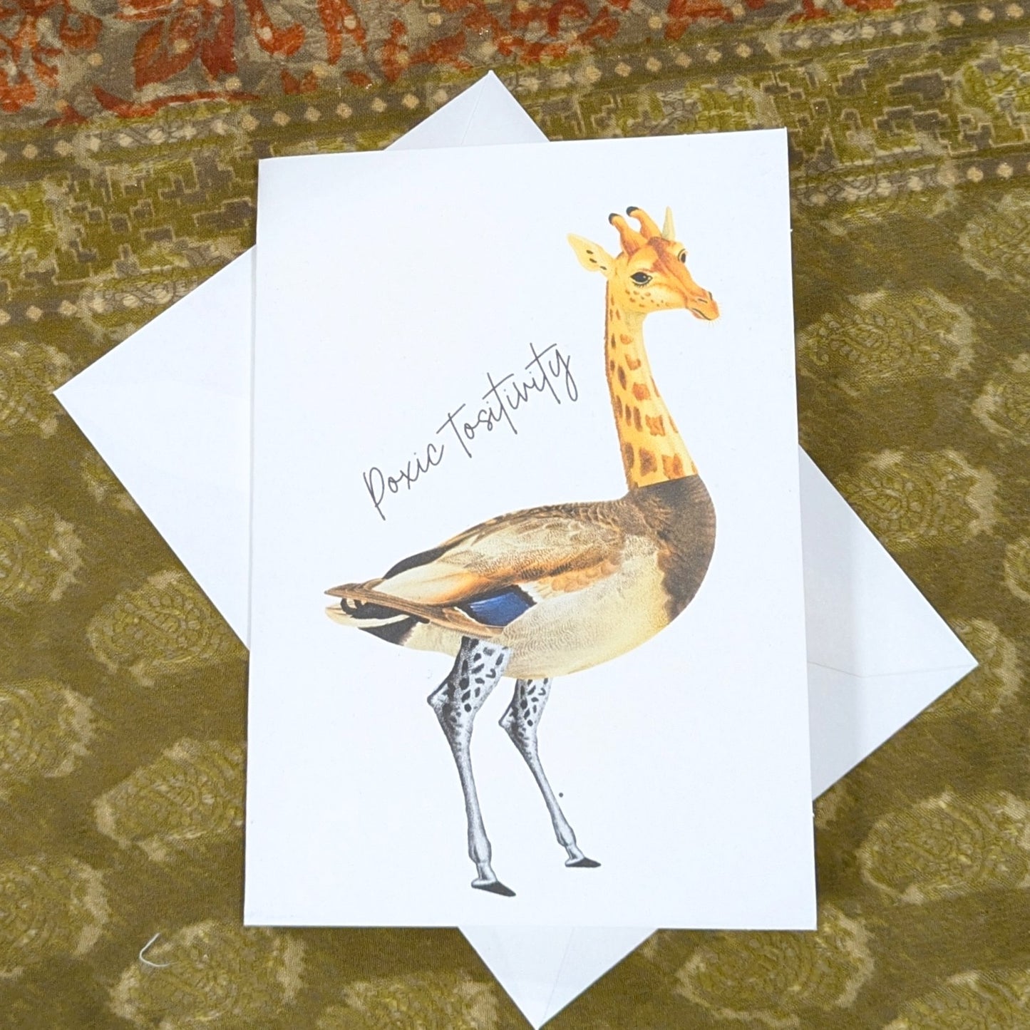 Poxic Tositivity Greeting Card Humor Card