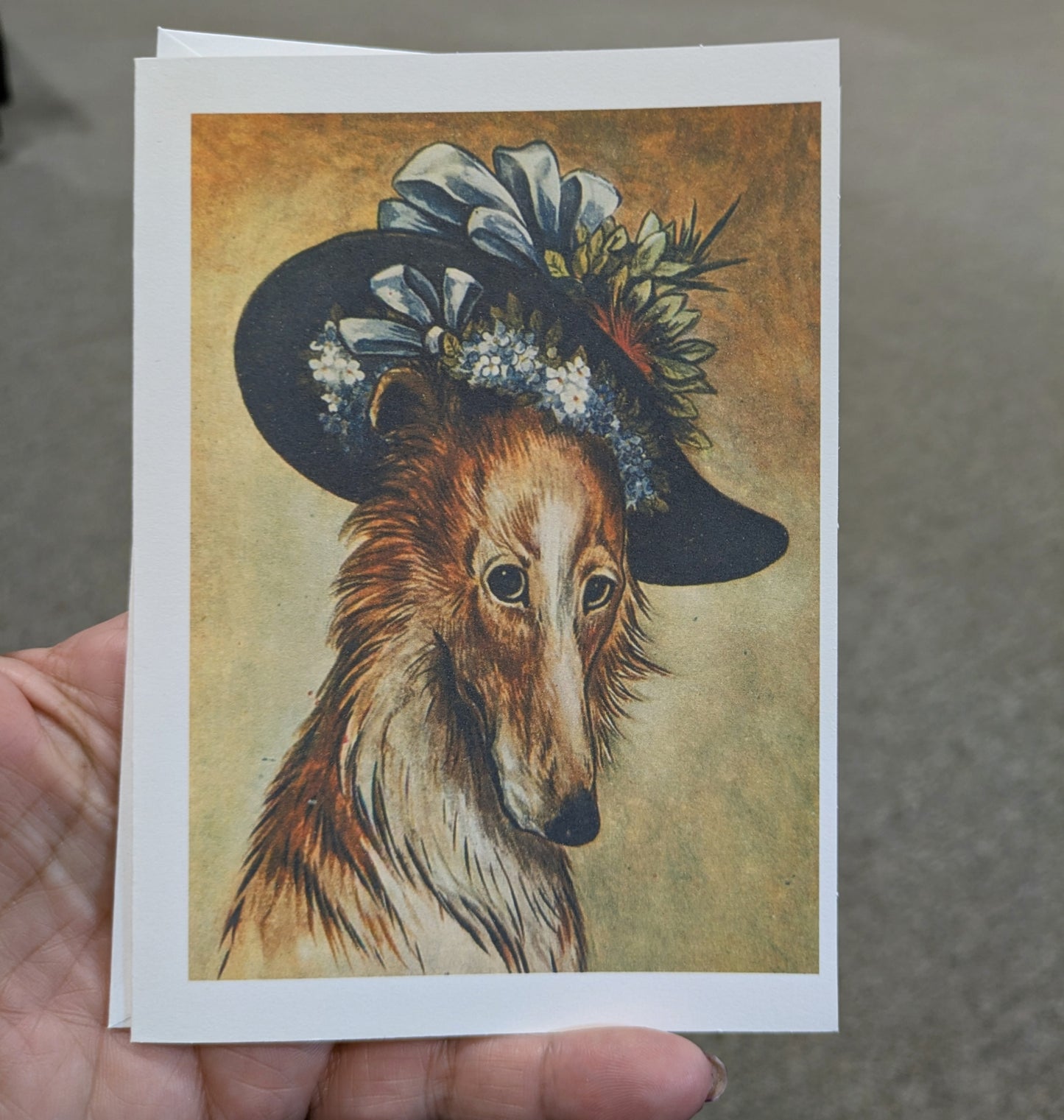 Fancy Dog Card Greeting Card